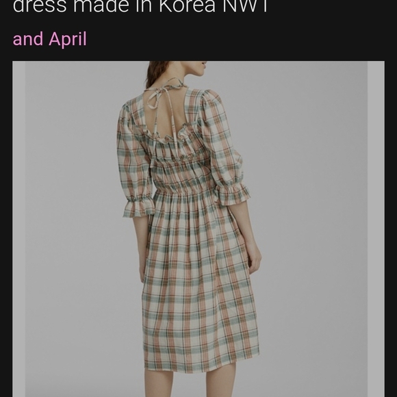 AND APRIL Plaid Ruffle Dress - Picture 13 of 13